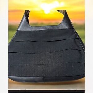 Salvatore Ferragamo Original Chic Black Crescent tufted Shoulder Bag